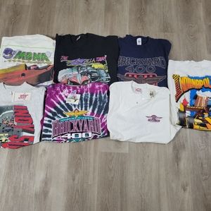 Lots of 7 vintage nascar racing shirts